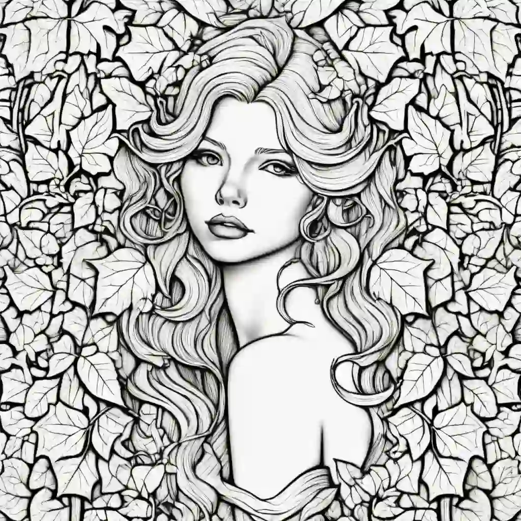 Ivy coloring pages